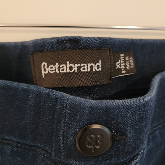Betabrand pull on denim pants slightly flared leg size XL petite - Picture 4 of 14